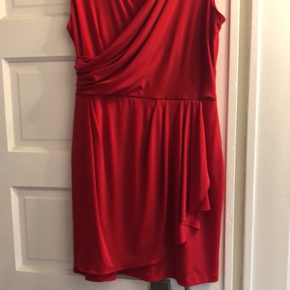 Red Calvin Klein Dress Size 12 - Picture 3 of 11